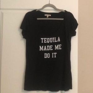 Scoop neck Express logo tee